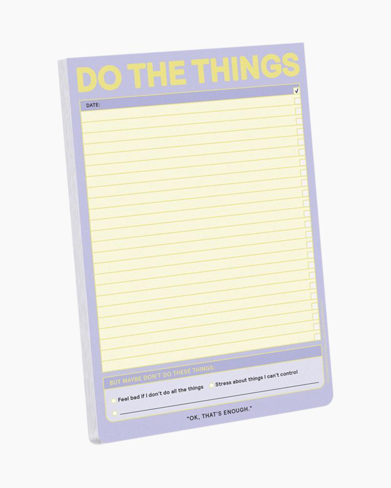Do The Things Notepad | Knock Knock | The Paper Store