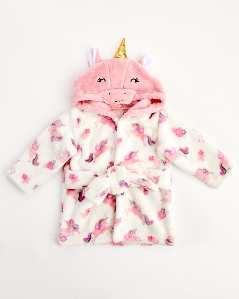 Infant Unicorn Fleece Robe with Hood | Dream Kids | The Paper Store