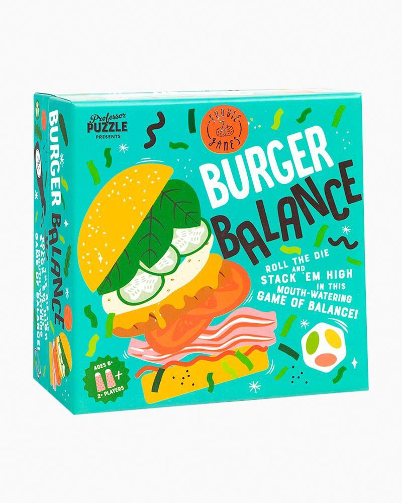 Professor Puzzle Burger Balance Board Game, One Size, Multiple Colors