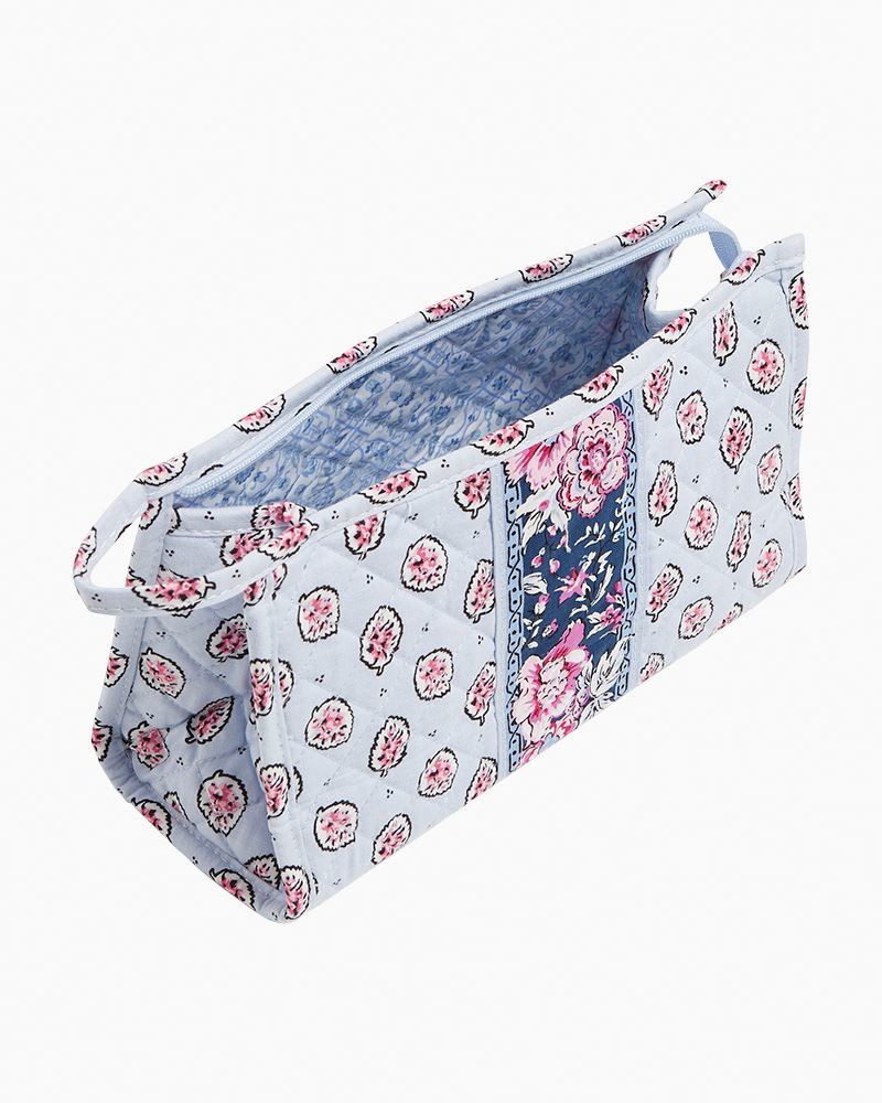 Trapeze Cosmetic Bag in Magnifique Leaf | Vera Bradley | The Paper