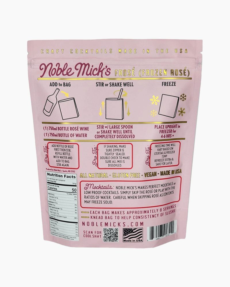 Frozen Frosé Cocktail Mix | Noble Micks | The Paper Store