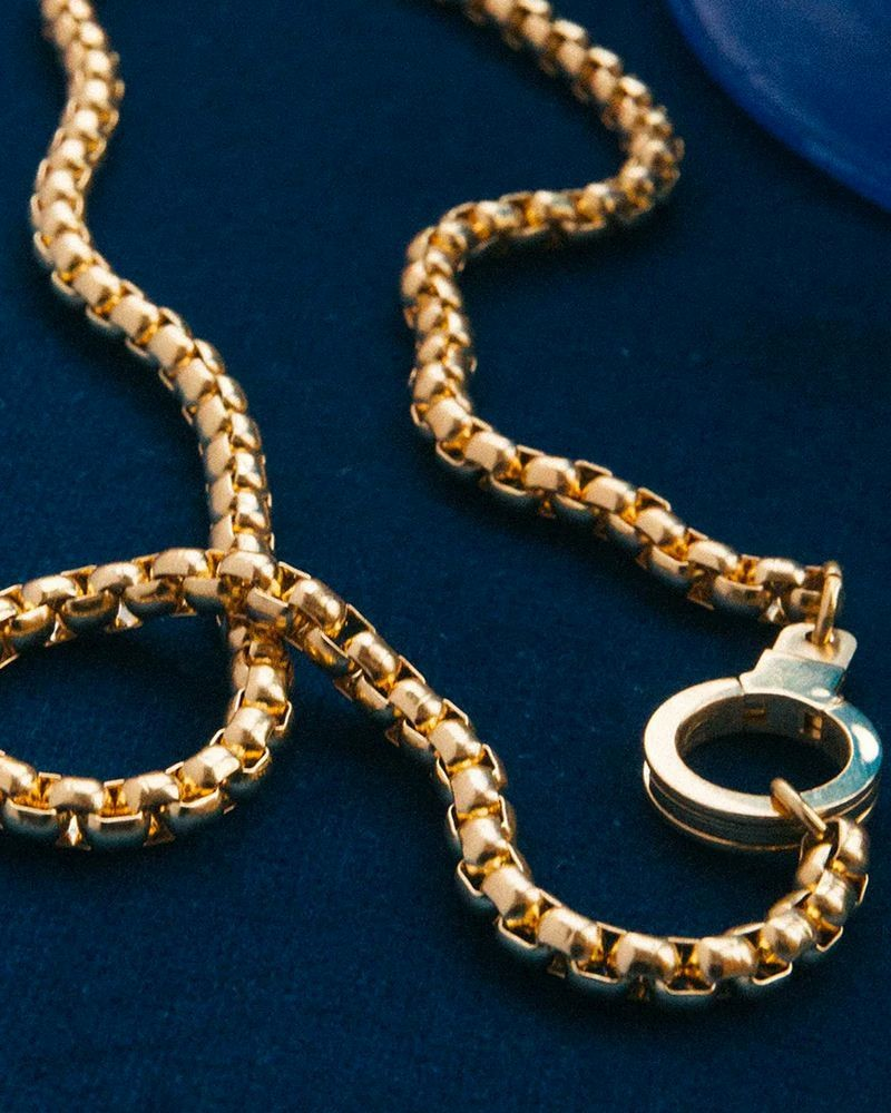 22-Inch Journey Chain Cuff Keeper Necklace in Gold | Air & Anchor | The ...