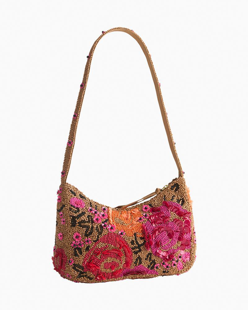 Mini Roxbury Crescent Shoulder Bag in Coming Up Roses | Vera