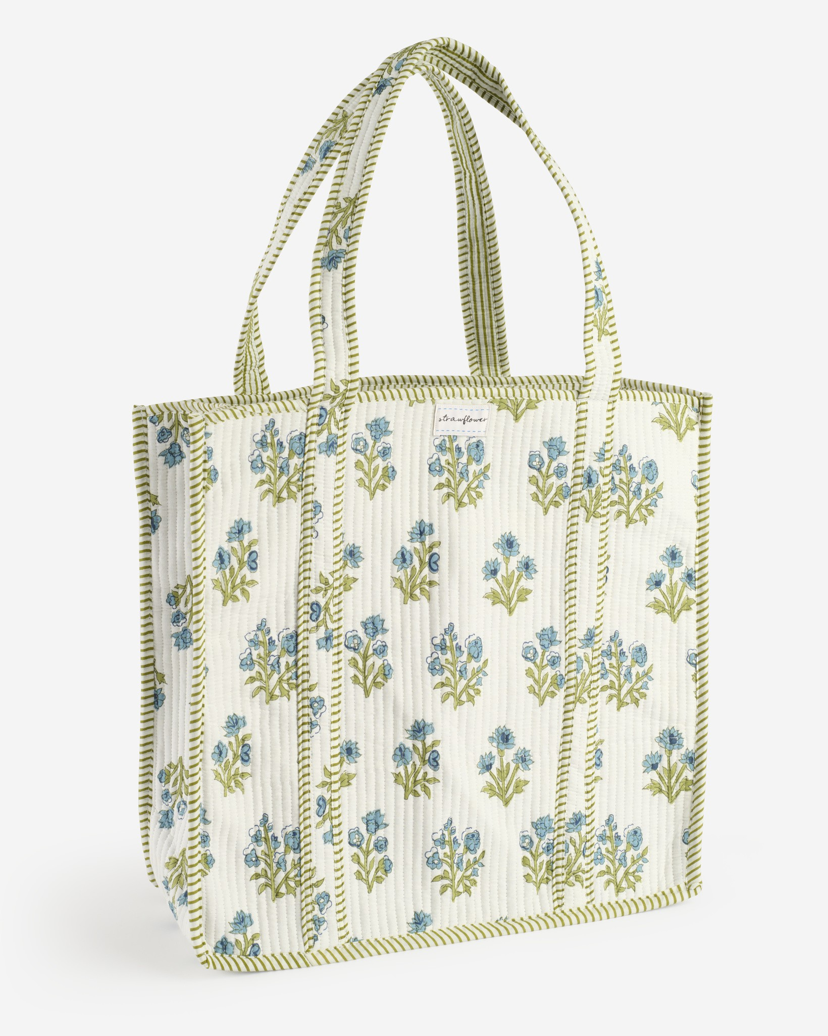 Lola Heritage Collection Quilted Block Print Tote Bag