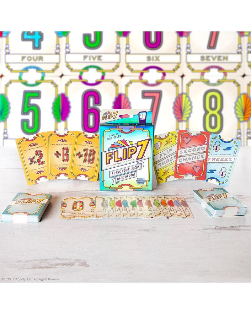 Flip 7 Card Game - 2nd Edition | U.S.A.Opoly | The Paper Store