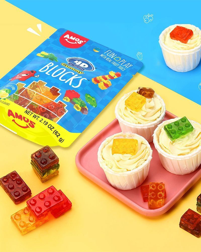 4D Gummy Blocks Candy | Amos | The Paper Store
