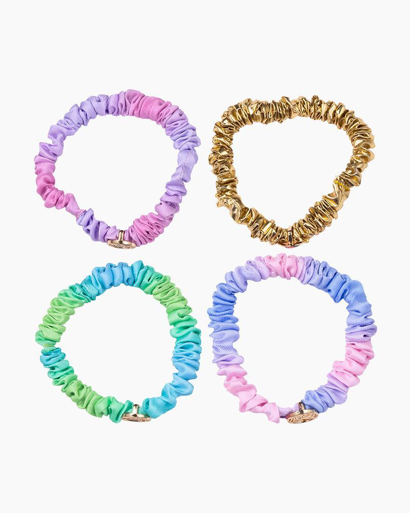 Gold Lamé and Ombre Mini Scrunchie Set | Lilly Pulitzer | The Paper Store