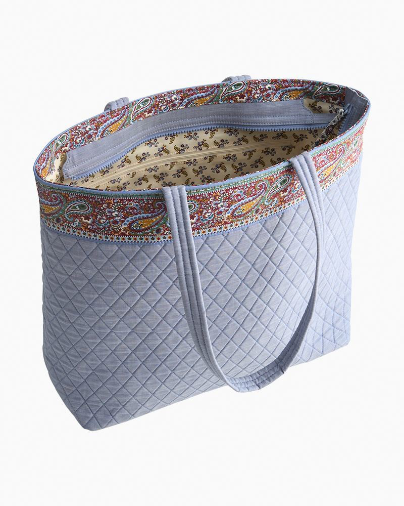 Original Zip Tote in Chambray | Vera Bradley | Uncharted