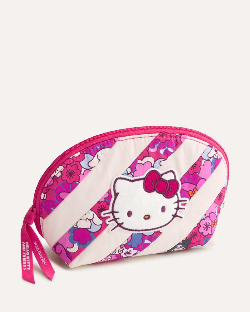 Mini Dome Cosmetic Bag in Hello Kitty And Friends Patchwork
