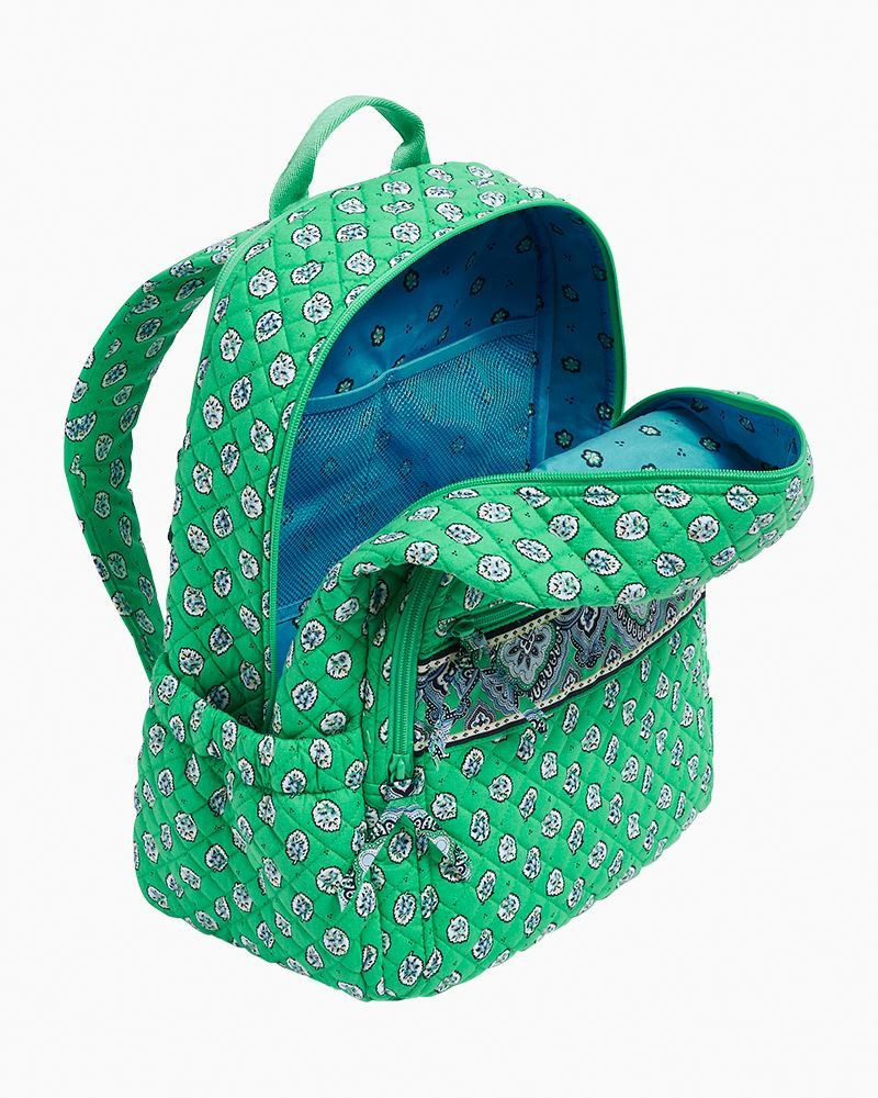 Campus Backpack in Garden Green Leaf | Vera Bradley | The  display picture 2