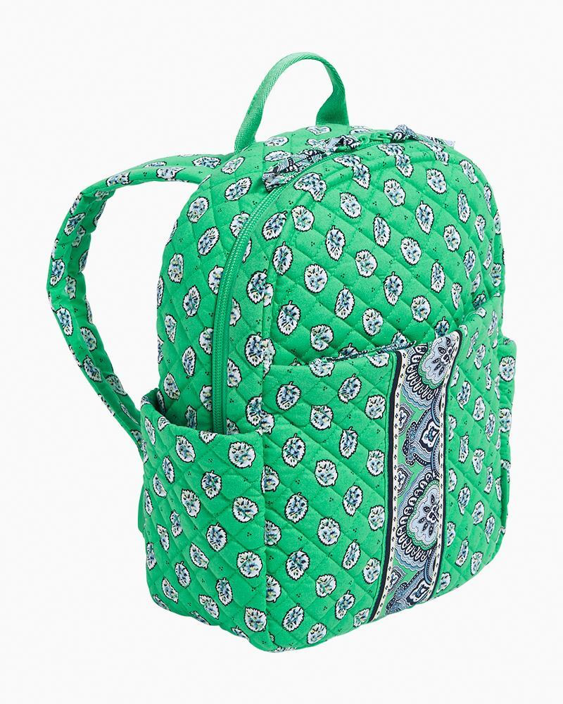 Vera Bradley Small Backpack in Garden Green Leaf Small Banbury Backpack - Cotton | Vera Bradley main image 3