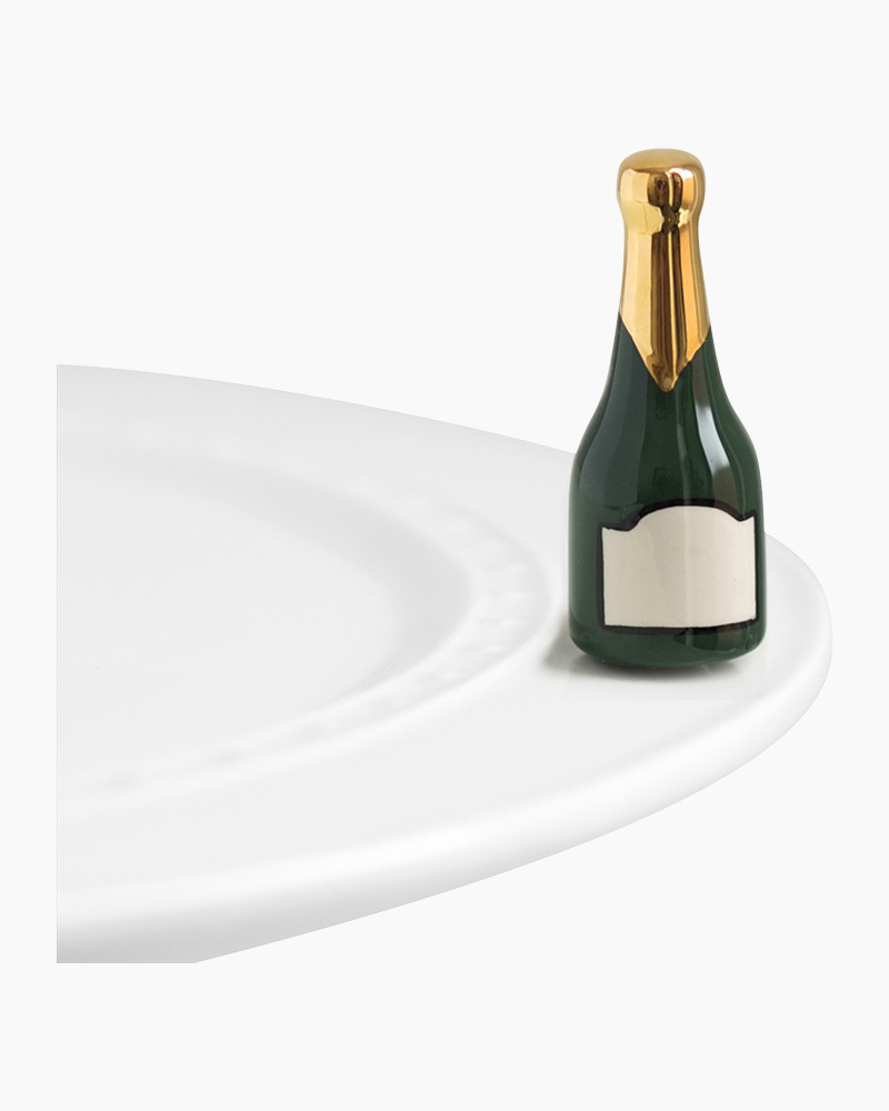 mini Champagne Ceramic Platter Ornament