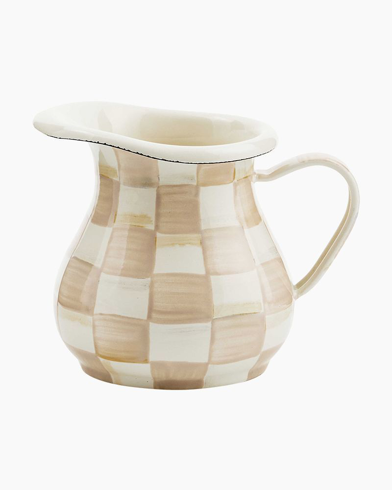 MacKenzie-Childs Mocha Check Creamer - Thumbnail 2