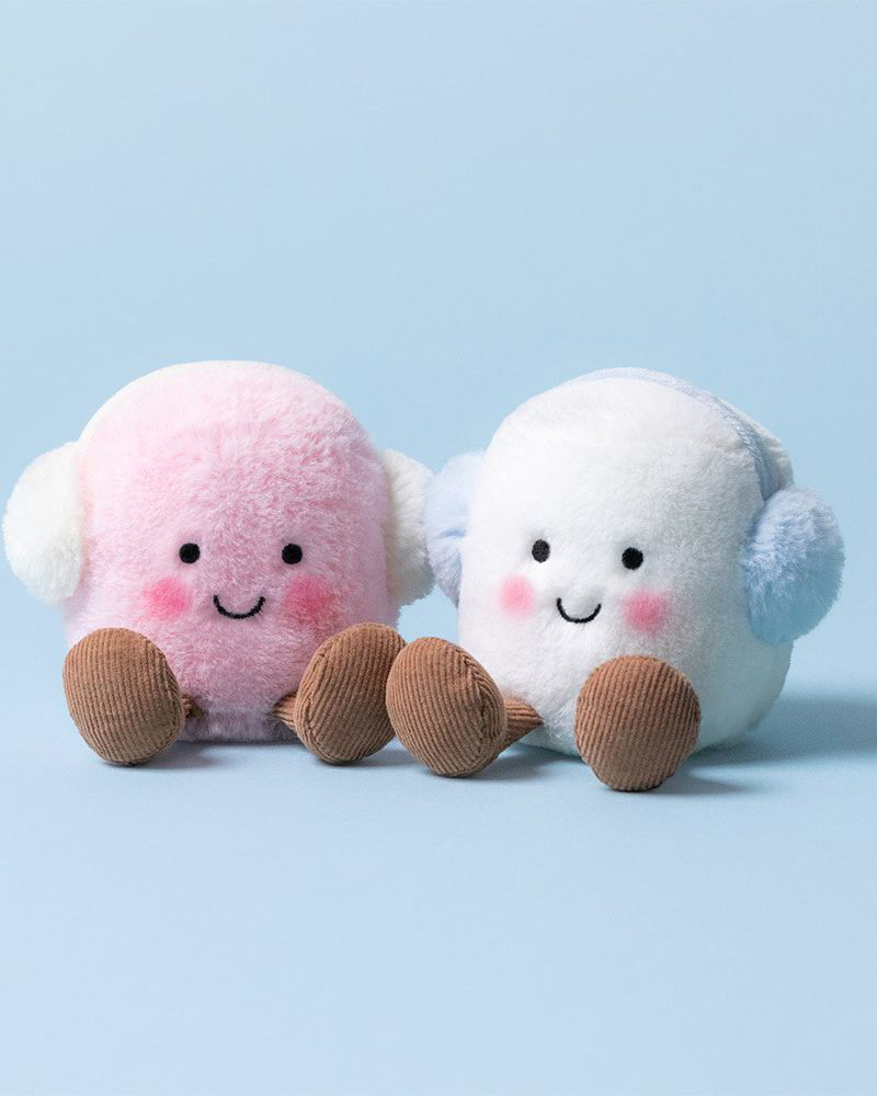 Toastie Pink and White Marshmallows Plush Toy | Jellycat