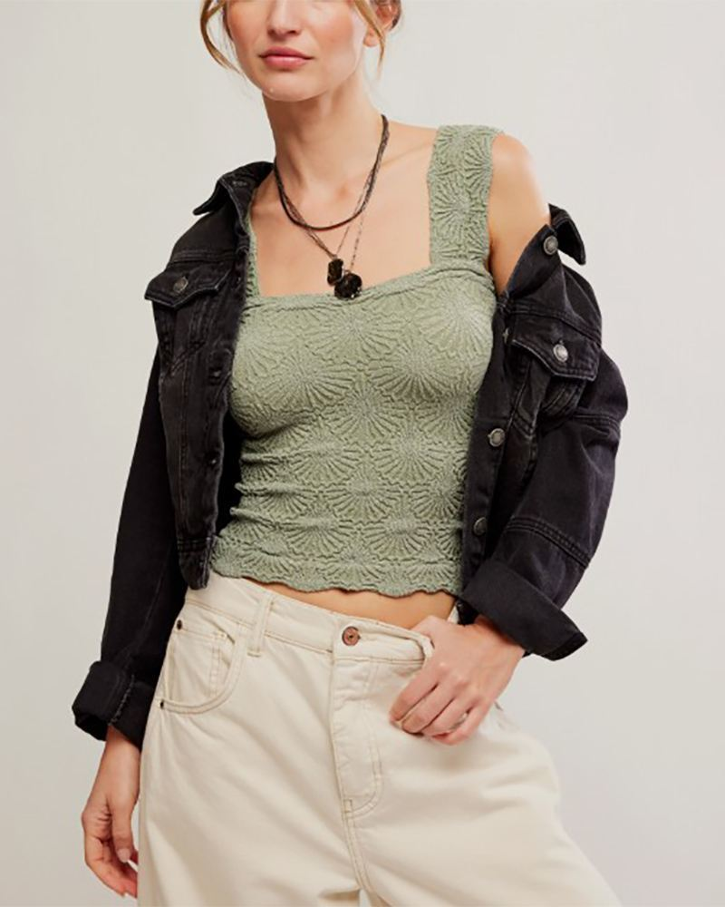 Love Letter Cami in Forest Run | Free People | The Paper Store