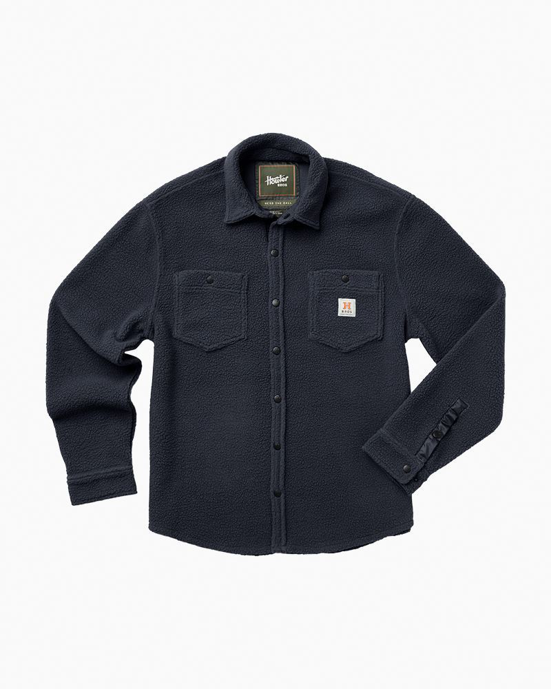 Allegheny Fleece Overshirt in Dark Indigo | Howler Brothers | The