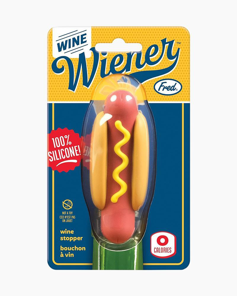 Fred Wine Wiener Bottle Stopper - Thumbnail 3