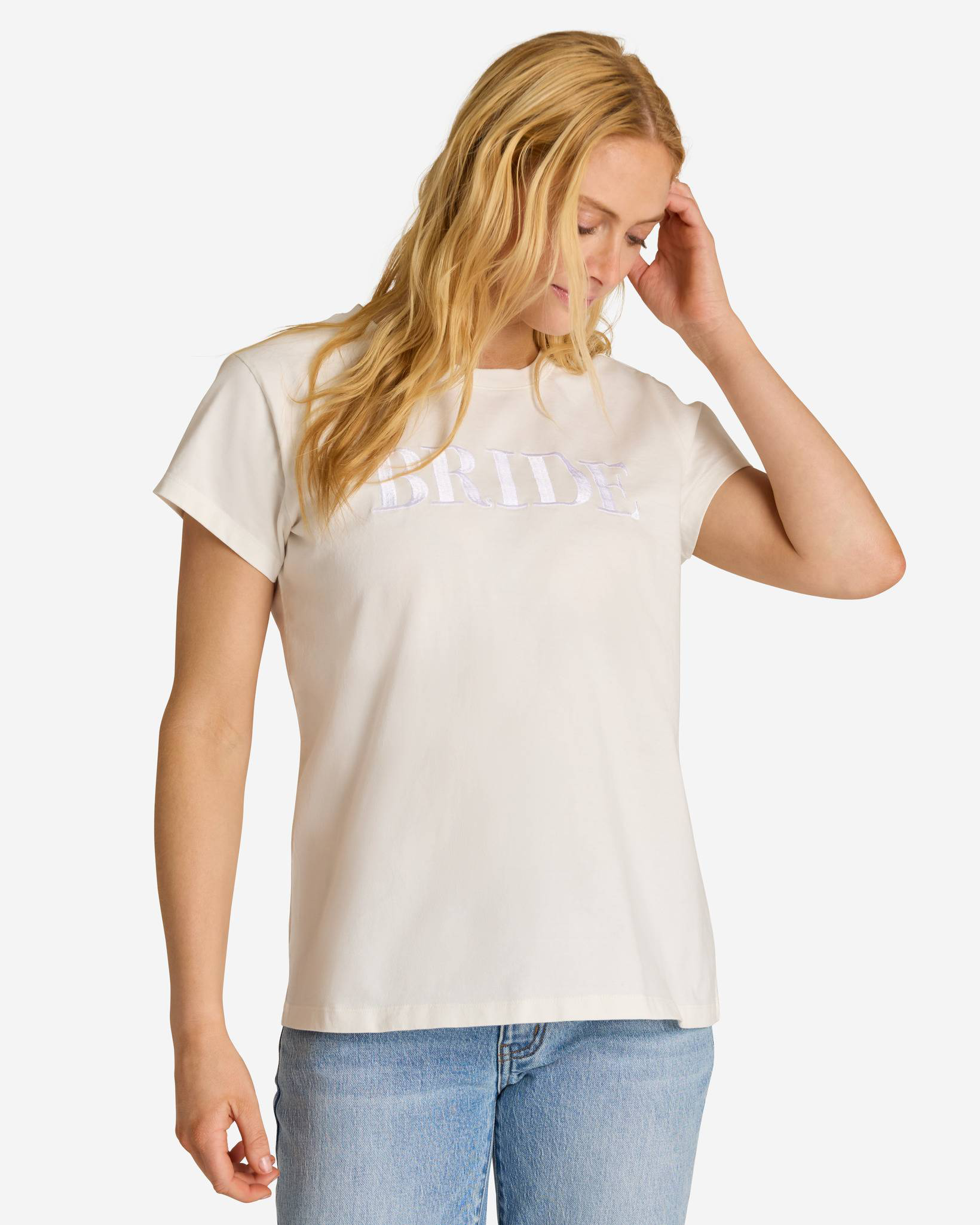 Bride Graphic Short Sleeve T-Shirt in White