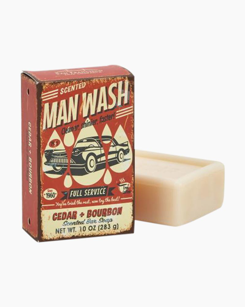 Cedar and Bourbon Man Wash Bar Soap